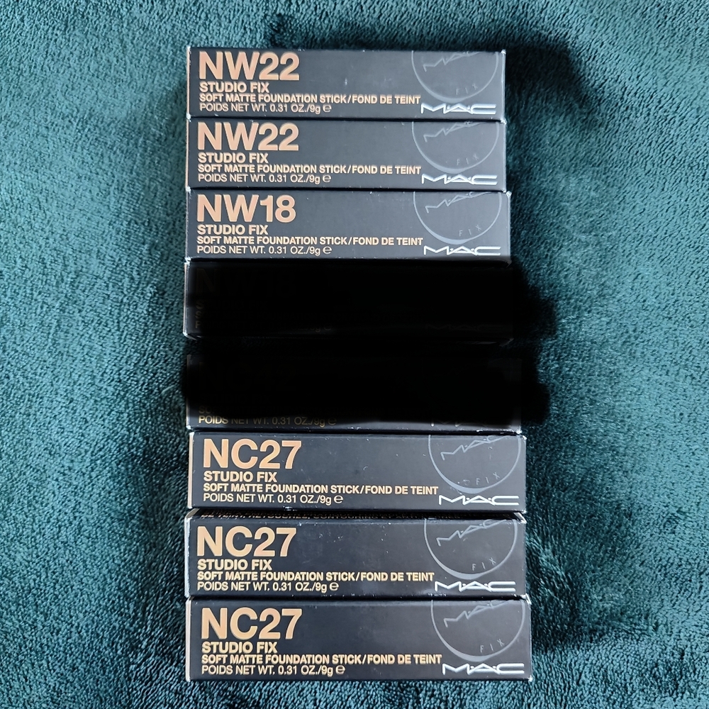 MAC Cosmetics Studio Fix Foundation Sticks - NW22, NW18, NC27 - Picture 1 of 5